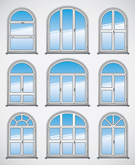 Vector Rounded Windows