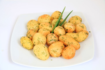Roasted garlic potatoes