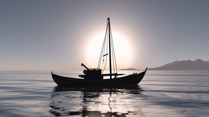 Fototapeta premium Fishing boat