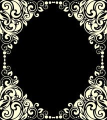 Decorative frames  for design in vintage style