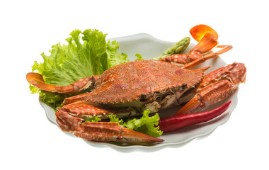 Boiled crab