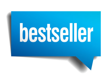 bestseller blue 3d realistic paper speech bubble
