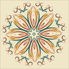 Vector Elegant background with lace ornament .