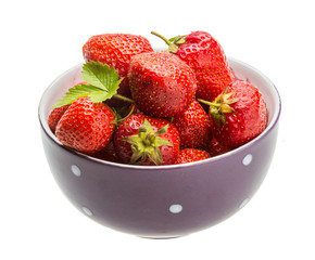 Strawberry in the bowl