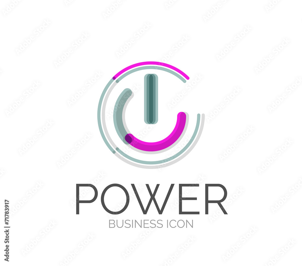 Poster minimal line design logo