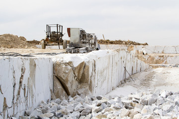 marble quarry, white marble