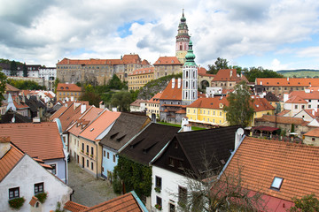 Fototapeta na wymiar Cityscape of Cesky Krumlov