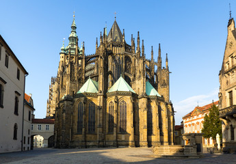 Gothic cathedral of Saint Vitus in Prague
