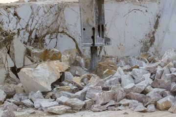 marble quarry, white marble
