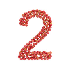 illustration of letters from apples