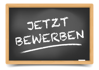 Obraz premium TAFEL Jetzt Bewerben