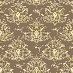 Persian floral seamless background pattern