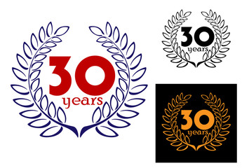 30 Years Anniversary wreath