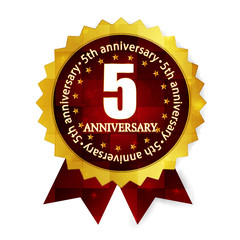 メダル　フレーム　5周年