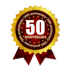 メダル　フレーム　50周年