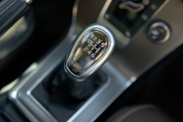 Closeup photo of car gearbox