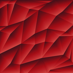 Abstract vector background of red triangles