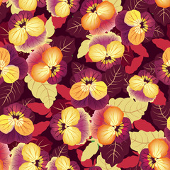 Floral texture. Flower seamless  pattern. Flourish background