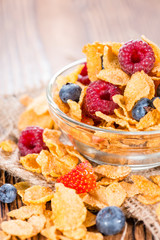 Cornflakes with fresh Berries
