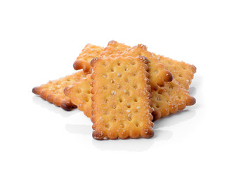 Cracker isolated on white background