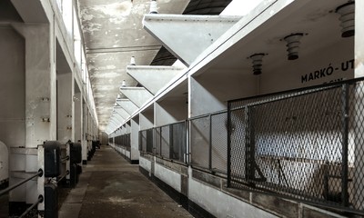 Fototapeta premium Dark and abandoned place