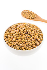 Soybean isolated on white background