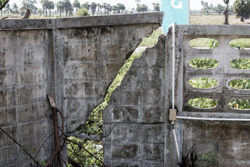 The broken wall