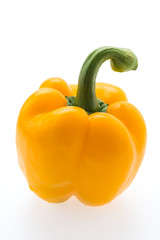 Yellow pepper isolated on white