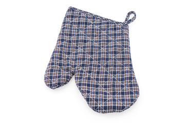 Mitten glove isolated on white background