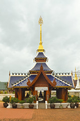 Fototapeta premium Ancient pagoda temple in Chiang Mai, Thailand.