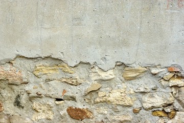 Wall with Damaged Plaster