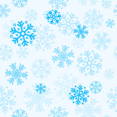 Abstract christmas seamless pattern background with snowflakes