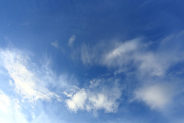 blue sky with white cloud background