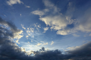 blue sky with beautiful cloud