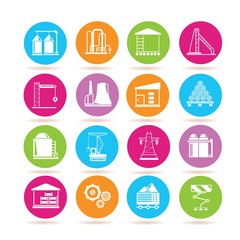 industrial building icons