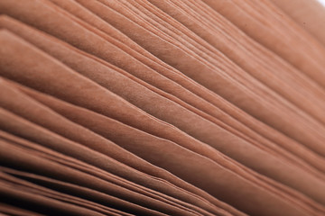 stack of brown paper page document sheet