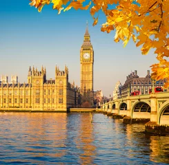 Fototapeten Big Ben und Houses of Parliament, London © sborisov