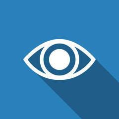 eye icon with long shadow