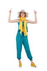 Woman in fashion clothing concept