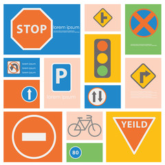 Traffic sign icon vector illustration