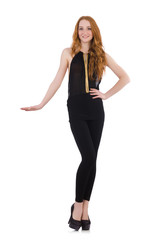 Woman isolated on the white background