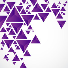 Abstract background with geometric piramid