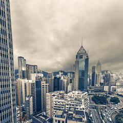 Naklejka na ściany i meble Cityscape of Hong Kong