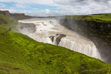 Gullfoss la chute d'or en islande