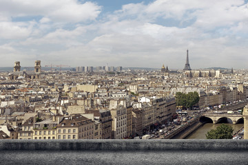Fototapeta na wymiar Paris city skyline