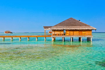 Spa saloon on Maldives island
