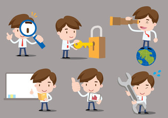 Businessman series - work set