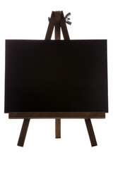 Empty black canvas