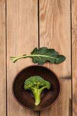 broccoli on wood