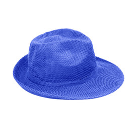 blue hat isolated on white